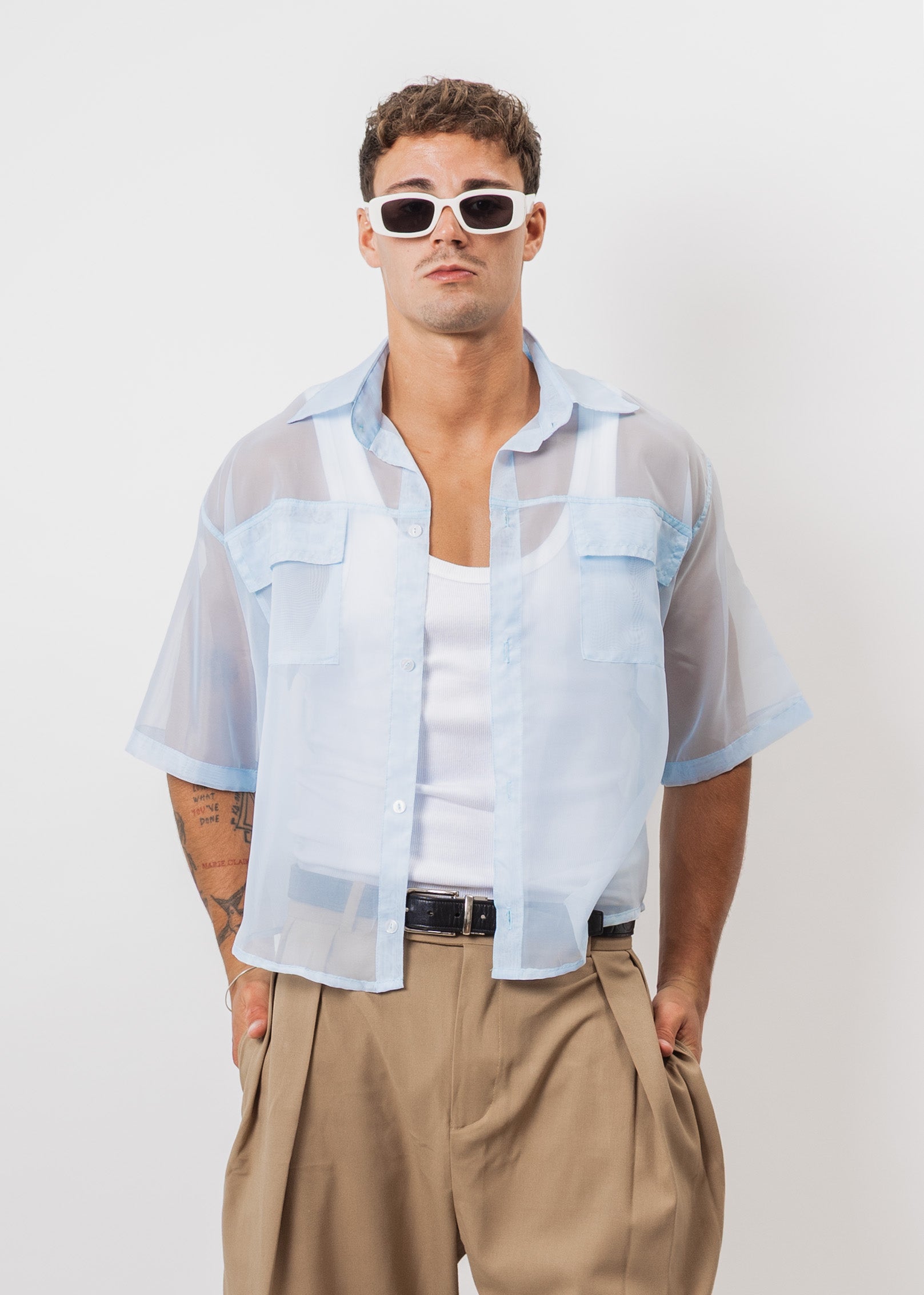 CAMISA ORGANZA BOX CUT