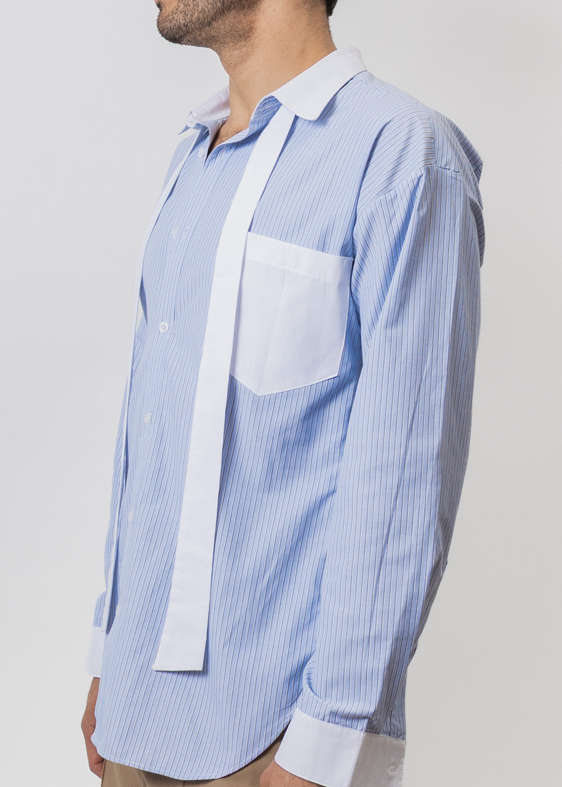 CAMISA  RAYAS PREPPY 100% ALGODÓN