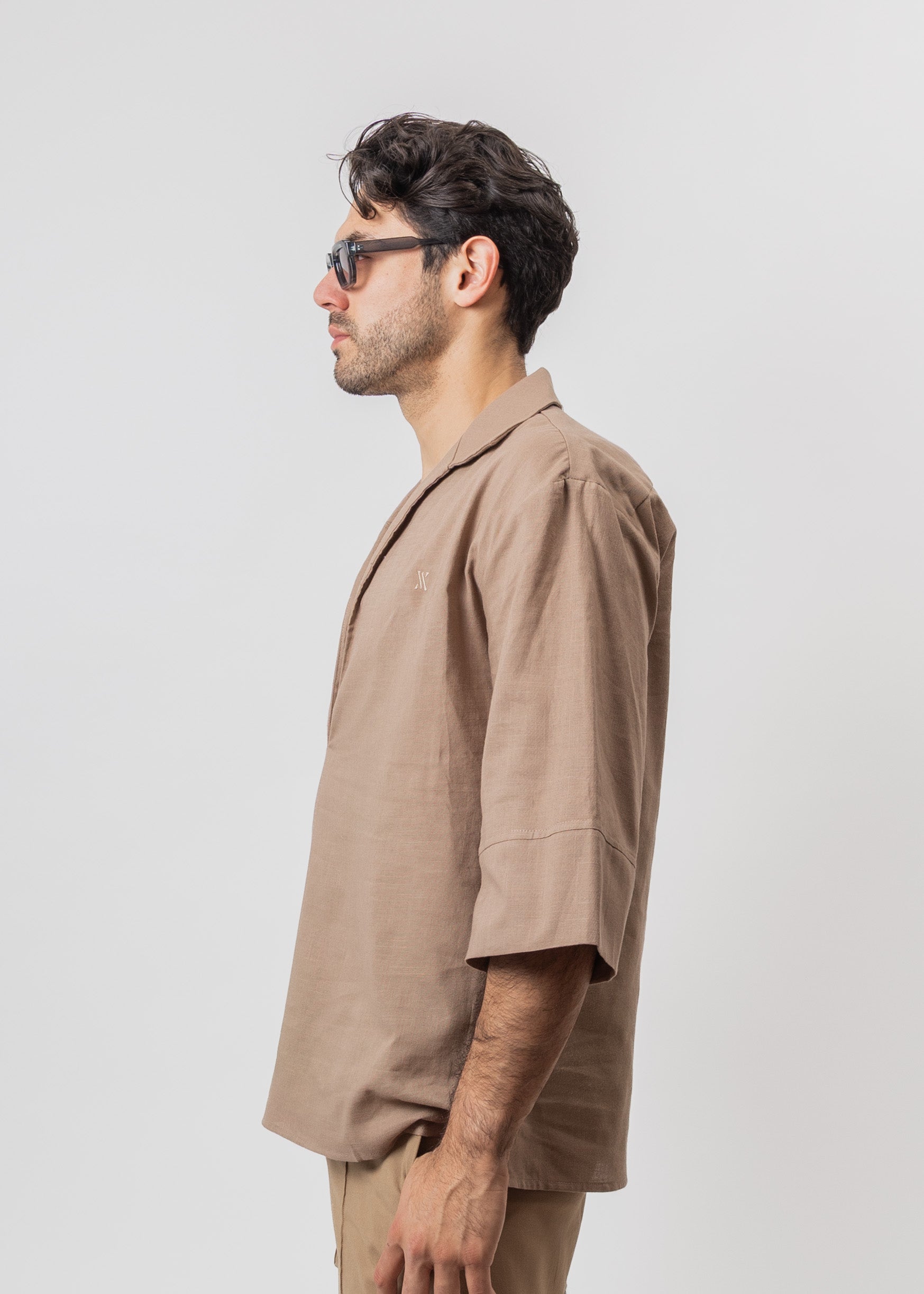 CAMISA SIN BOTONES  100% LINO