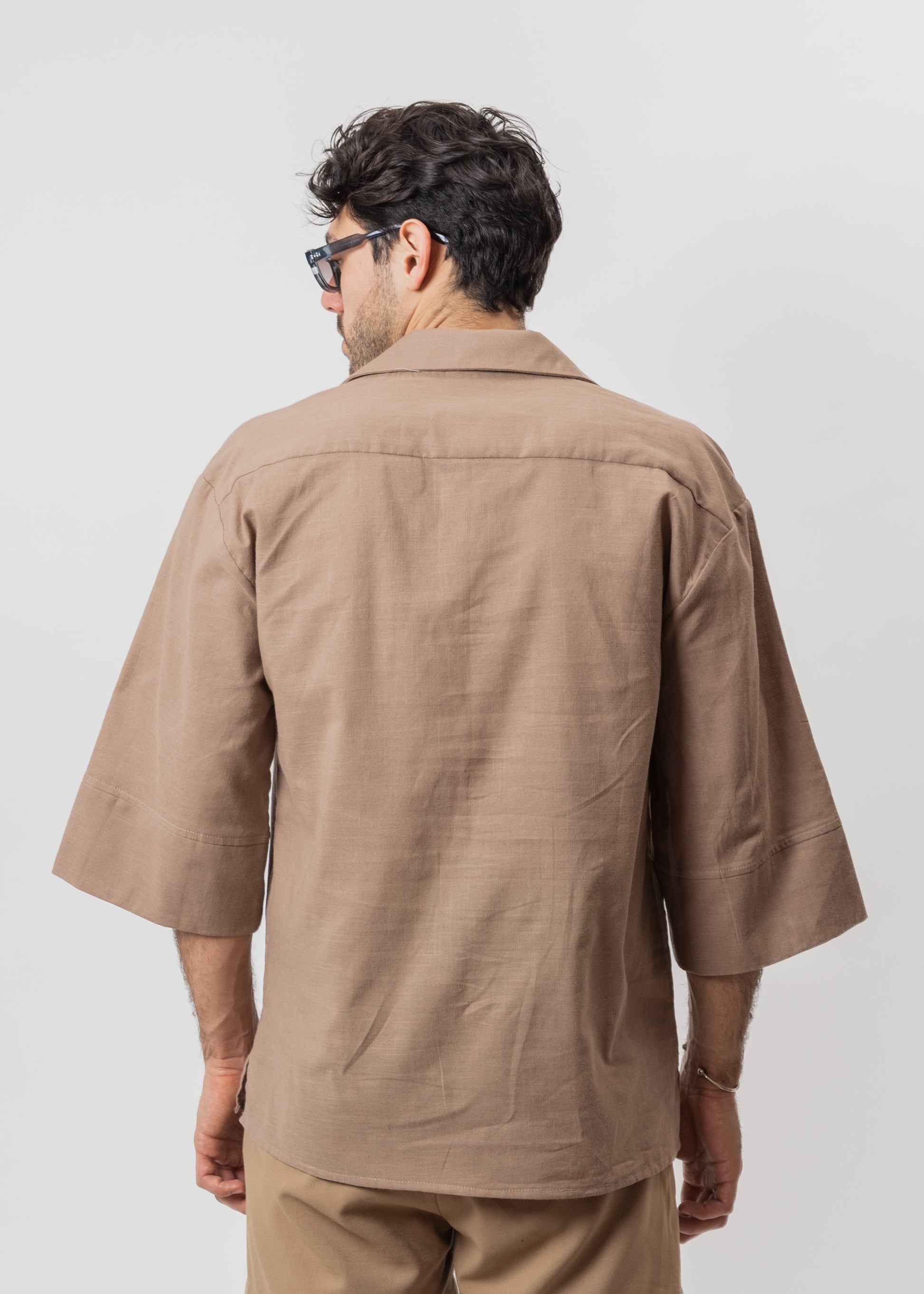 CAMISA SIN BOTONES  100% LINO