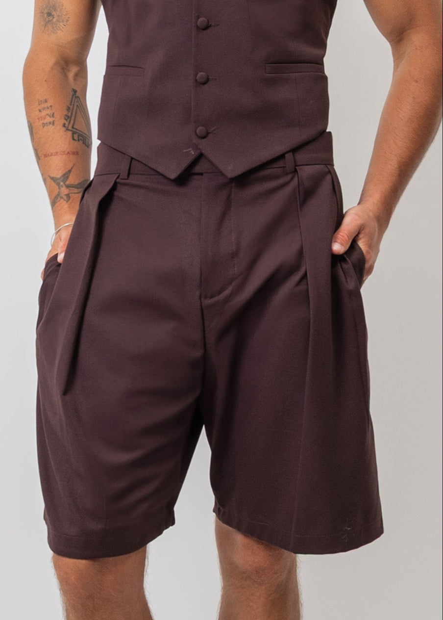 SHORT CON PINZAS DRITTO