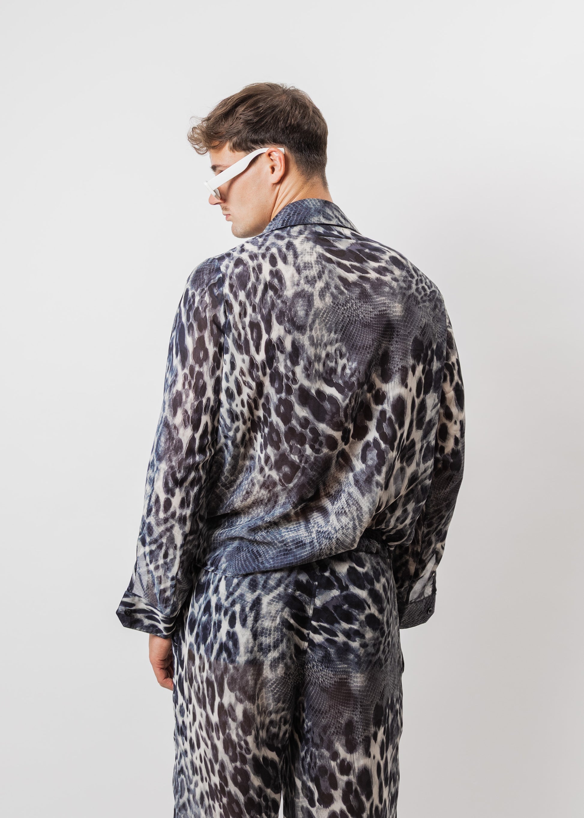 SET GASA LEOPARD GRIS