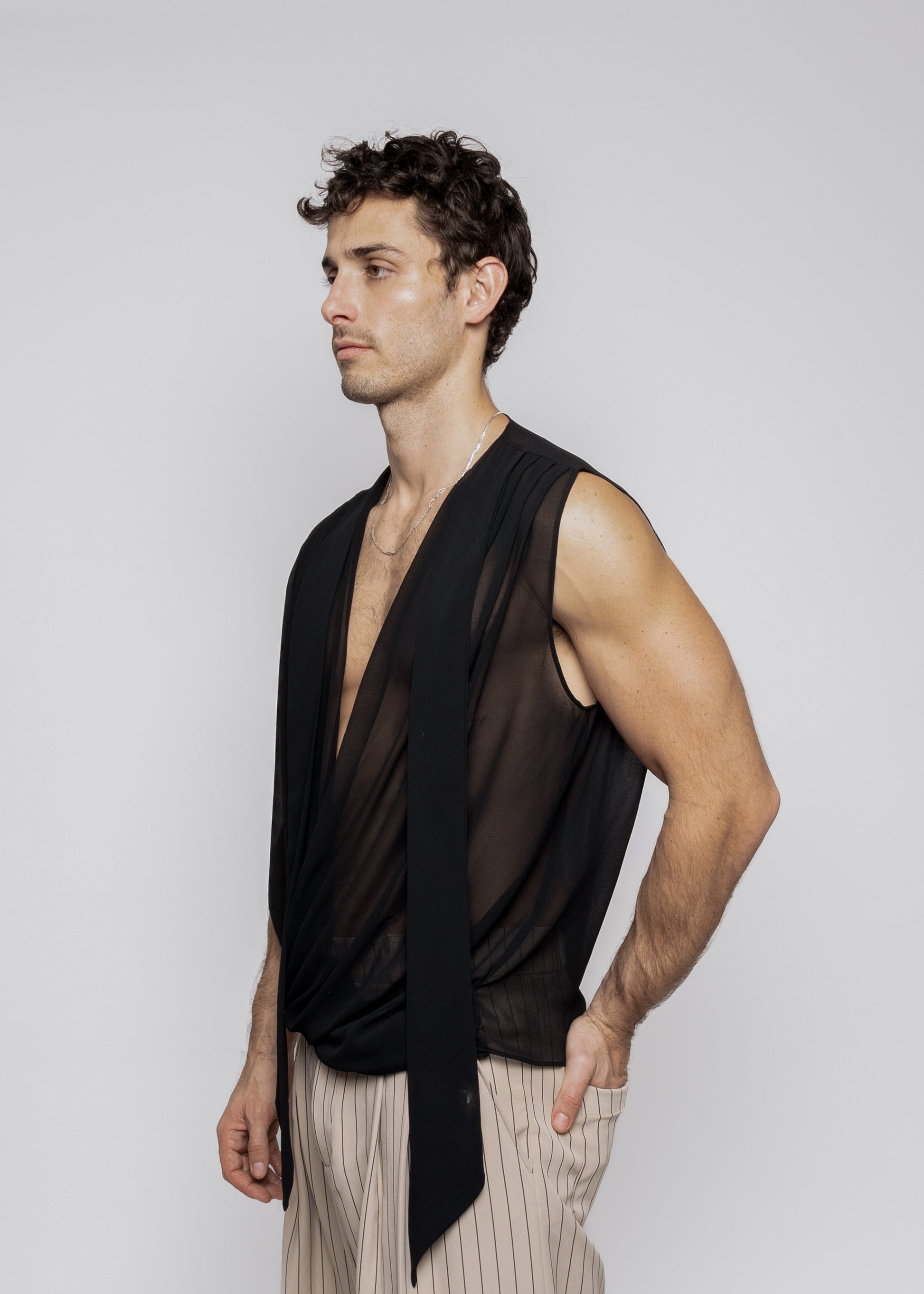 Drappeggio Non Sleeves Shirt