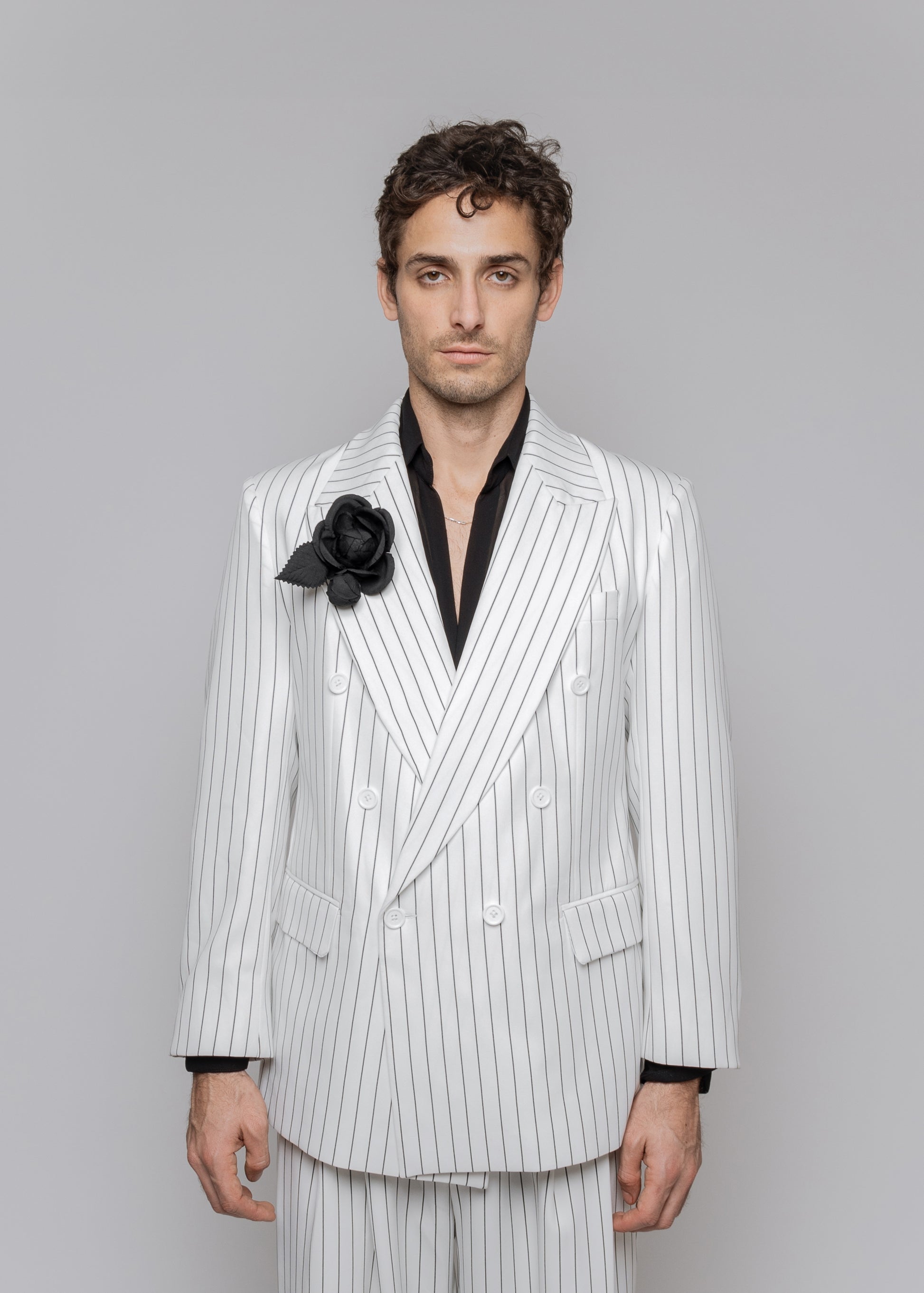 Dandy White Stripes Blazer