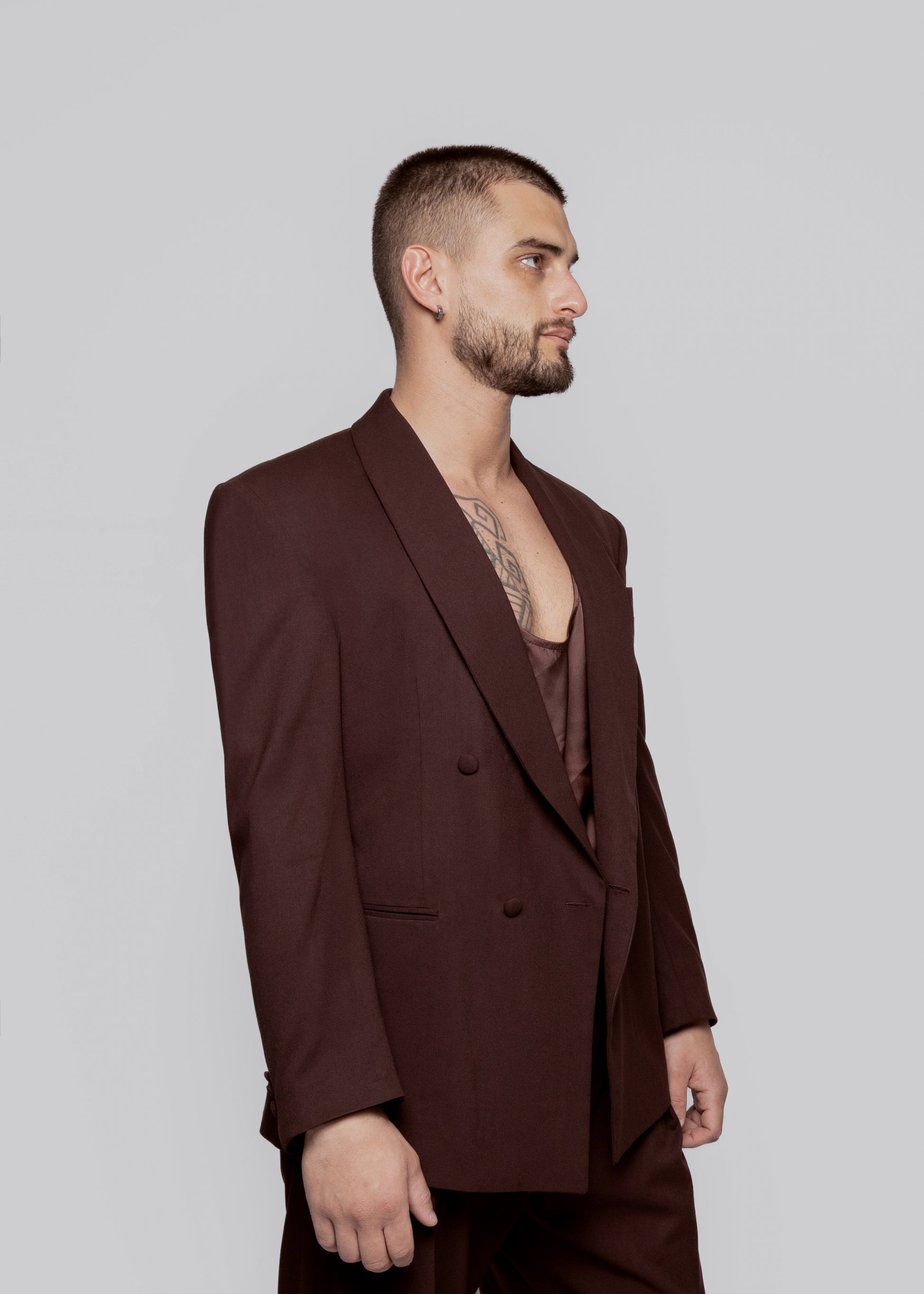 Shawl Blazer Chocolate