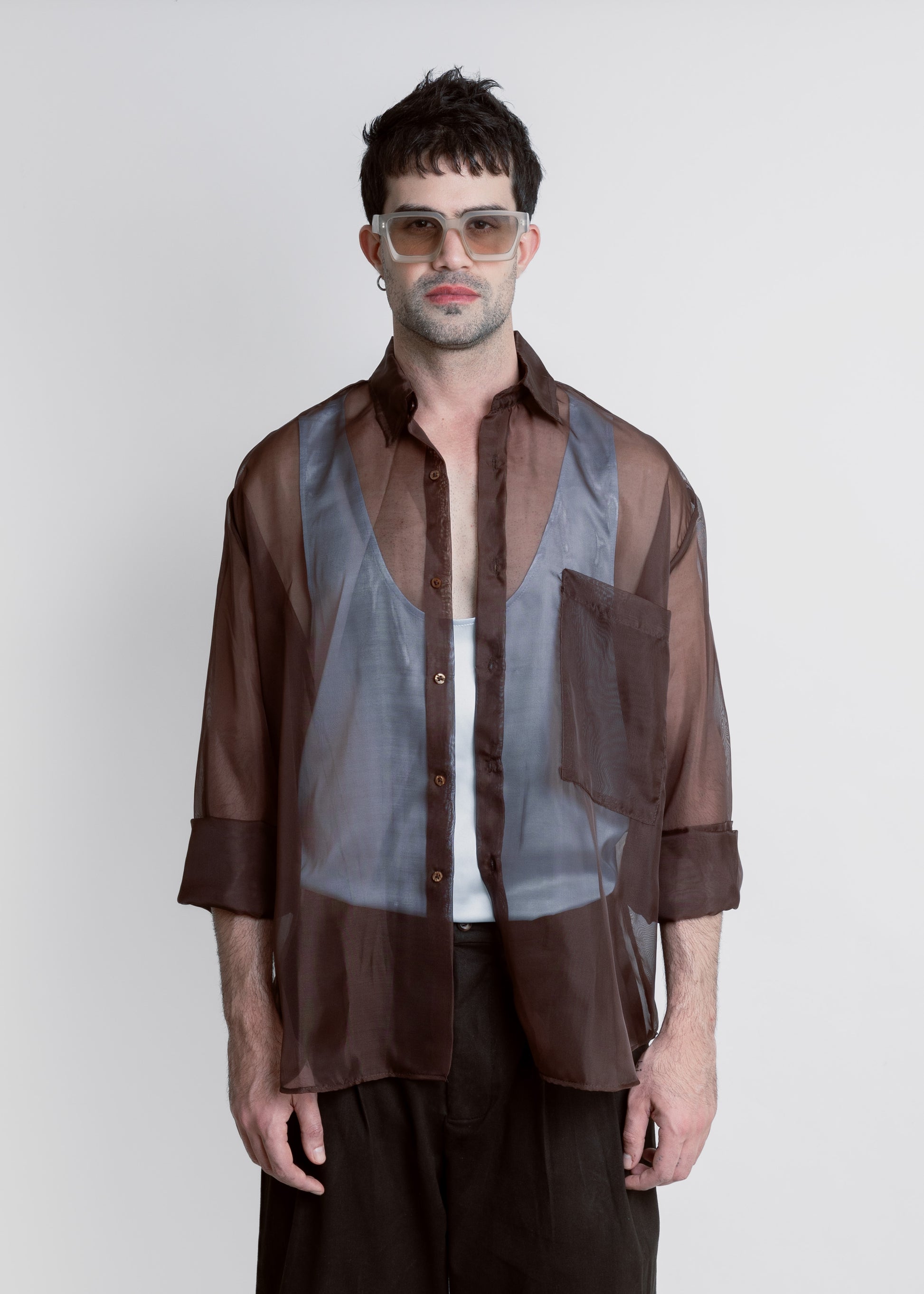 CAMISA ORGANZA OVERSIZE