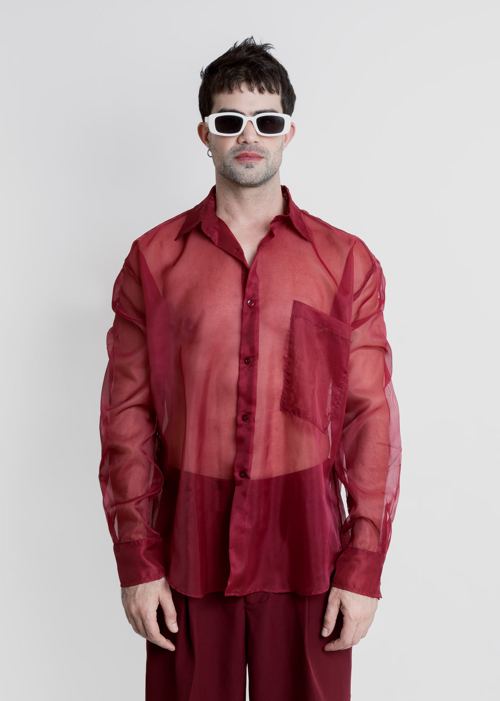 CAMISA ORGANZA OVERSIZE