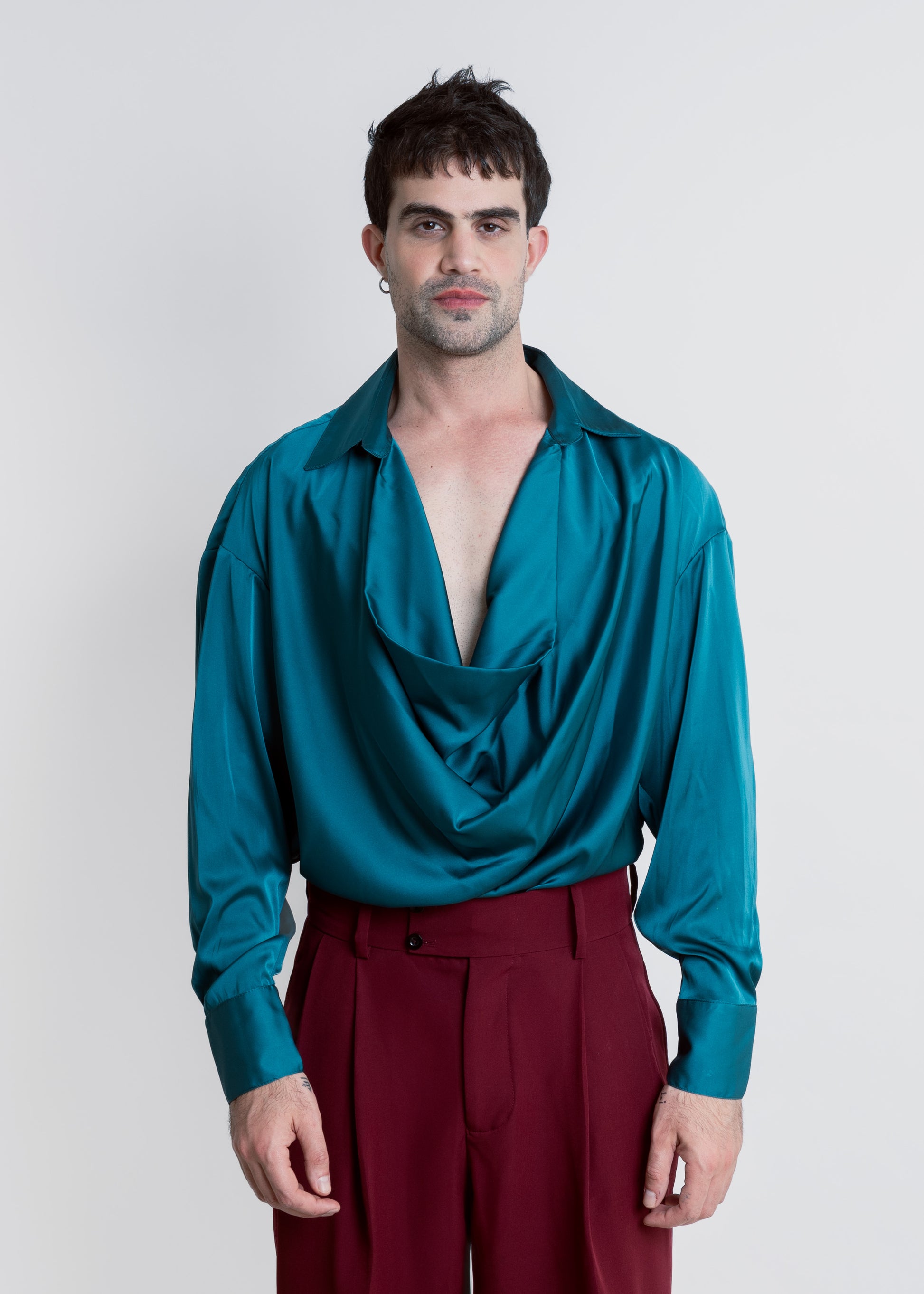 CAMISA SEDA PUENTE BROMELIA