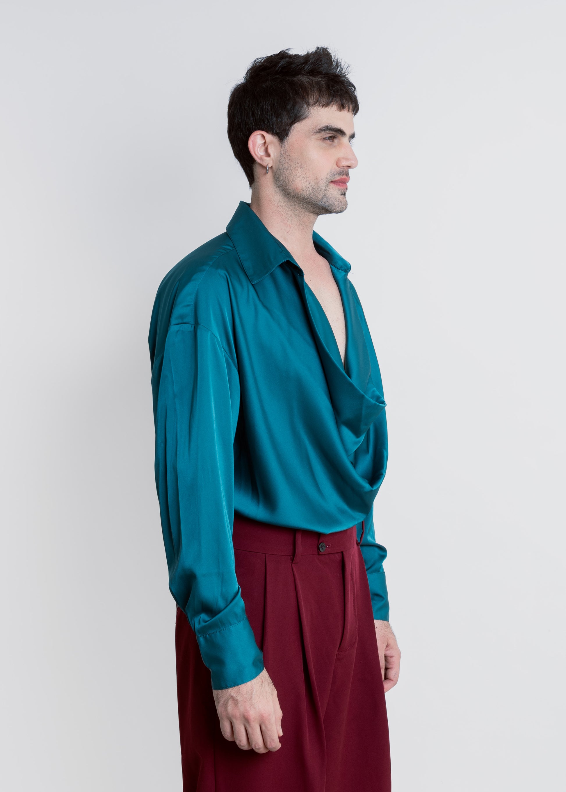 CAMISA SEDA PUENTE BROMELIA