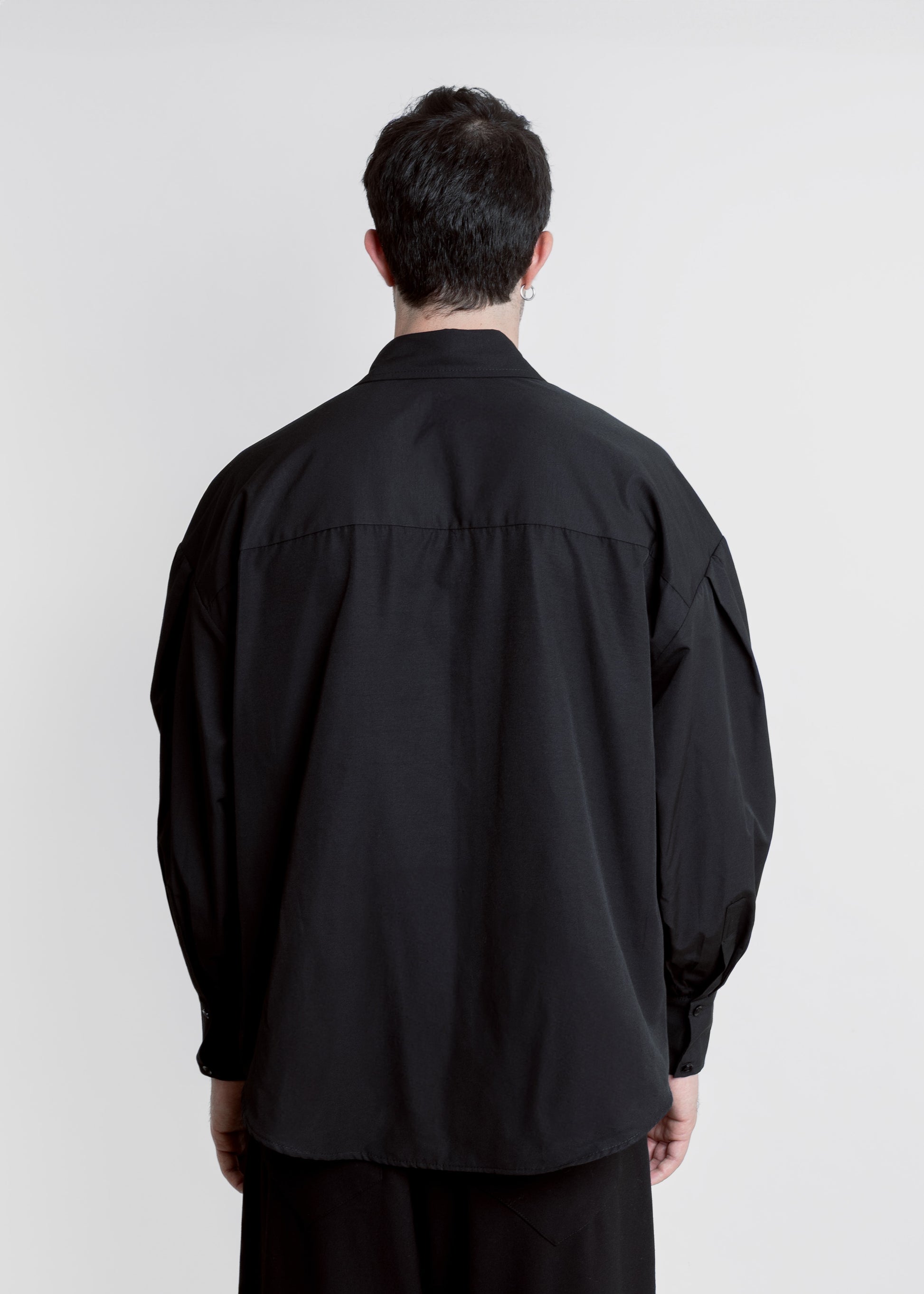 CAMISA MANGA GLOBO CALA NEGRA