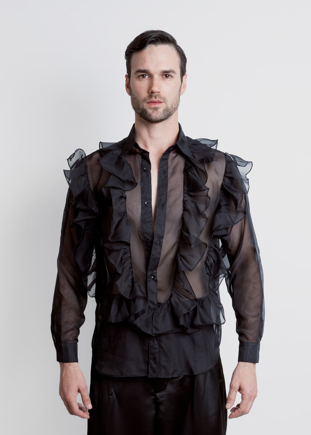 CAMISA ORGANZA OLANES PEONÍA