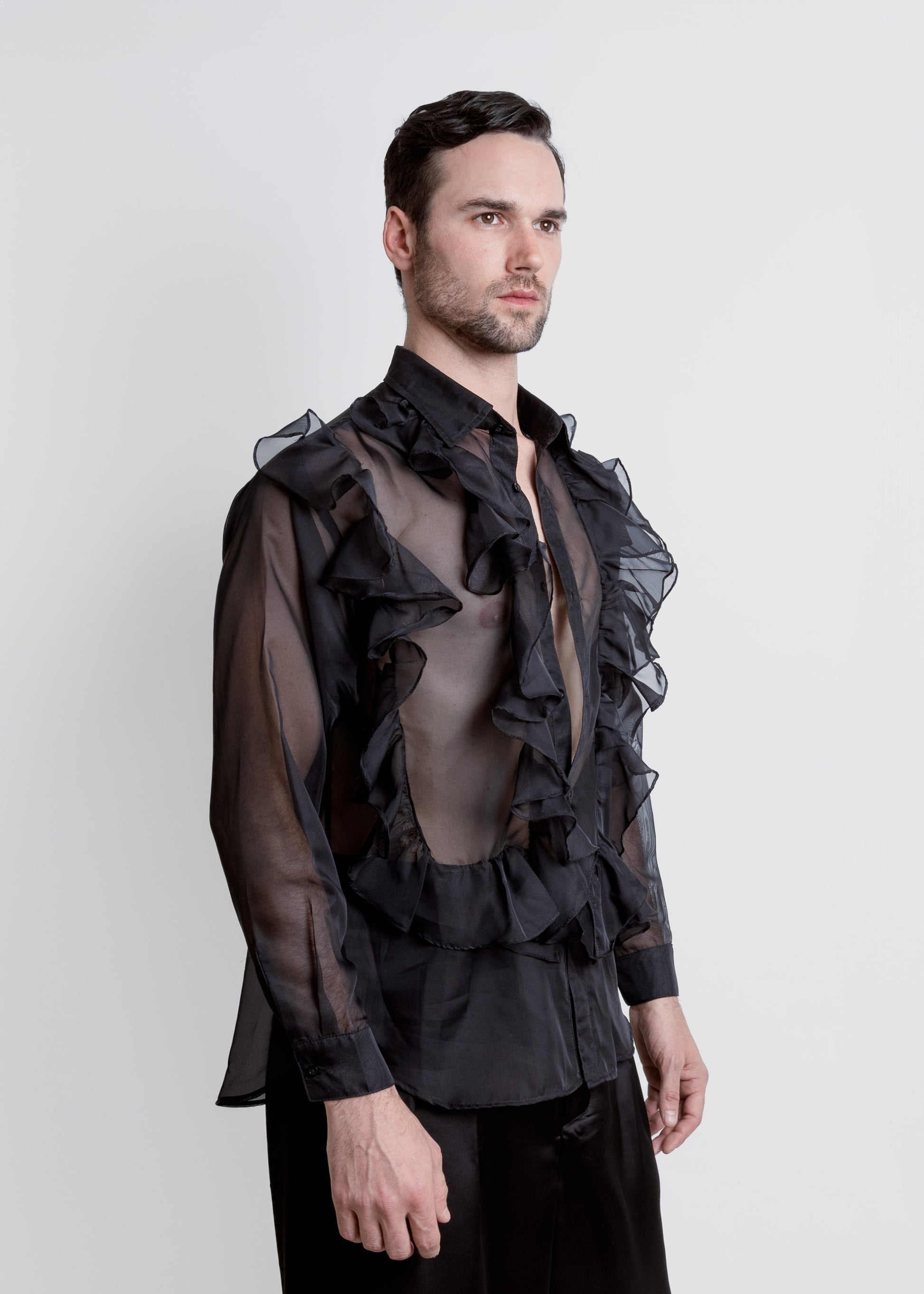 CAMISA ORGANZA OLANES PEONÍA