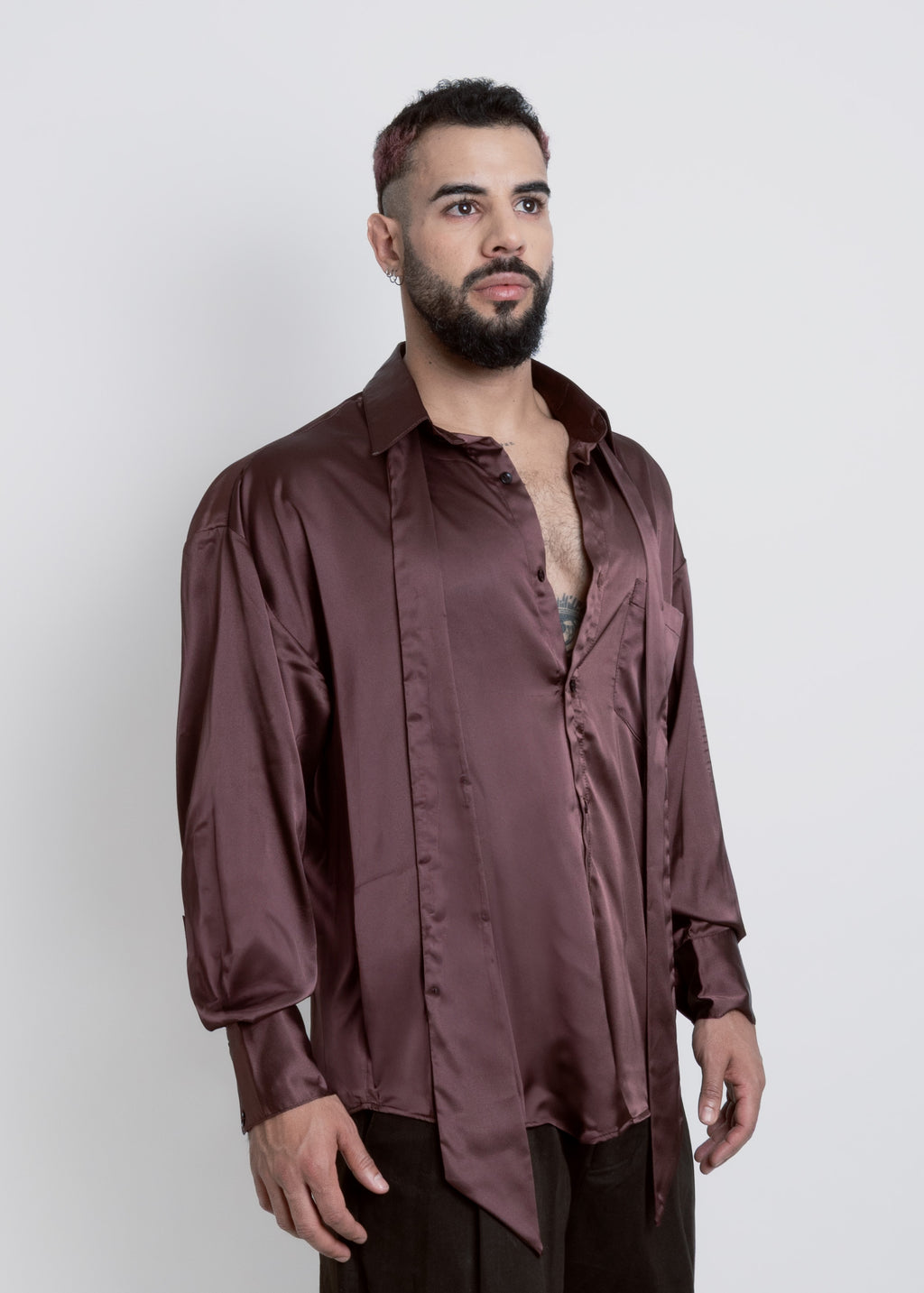 CAMISA SILK CRAVATE PROTEA