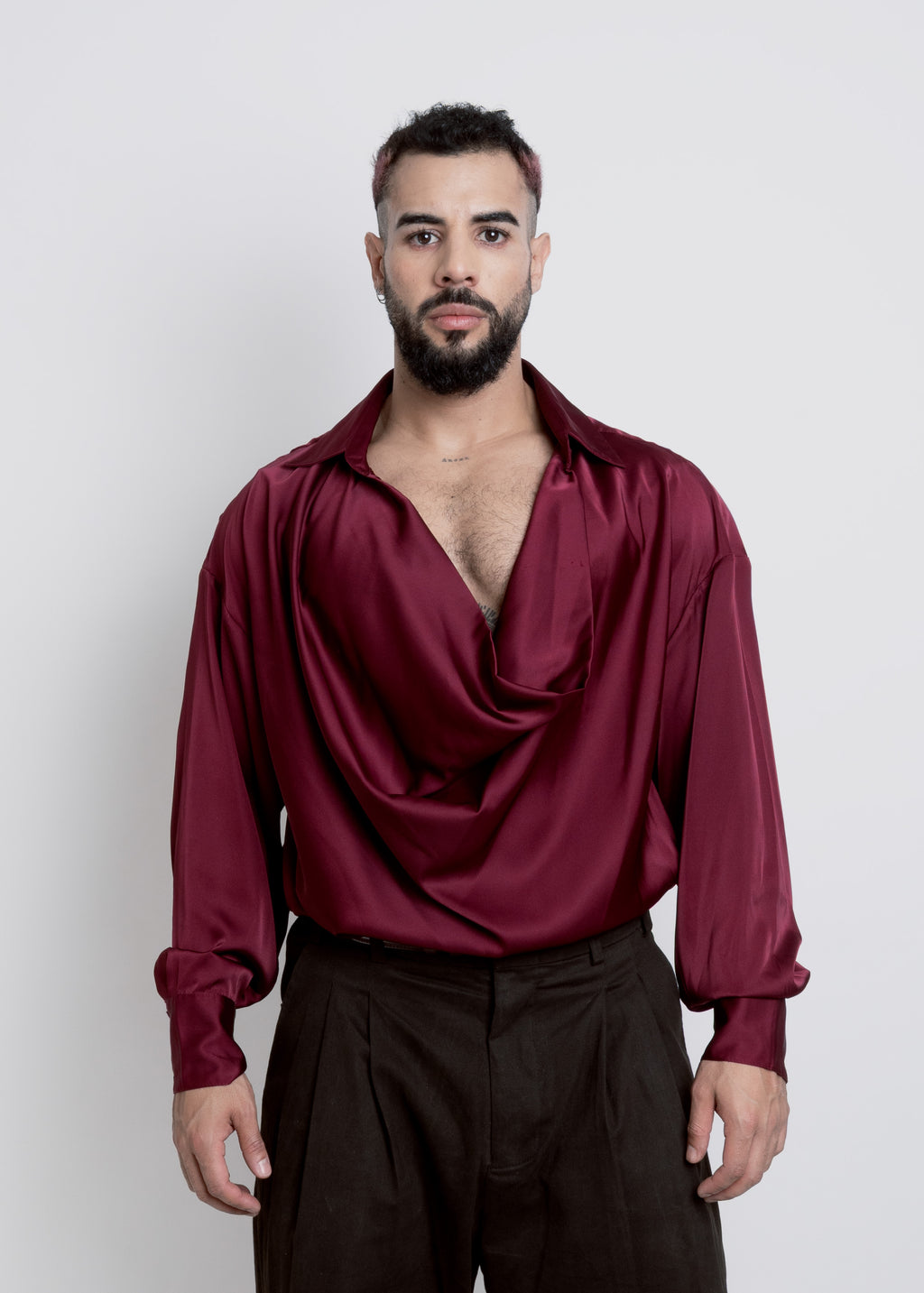 CAMISA SEDA PUENTE BROMELIA