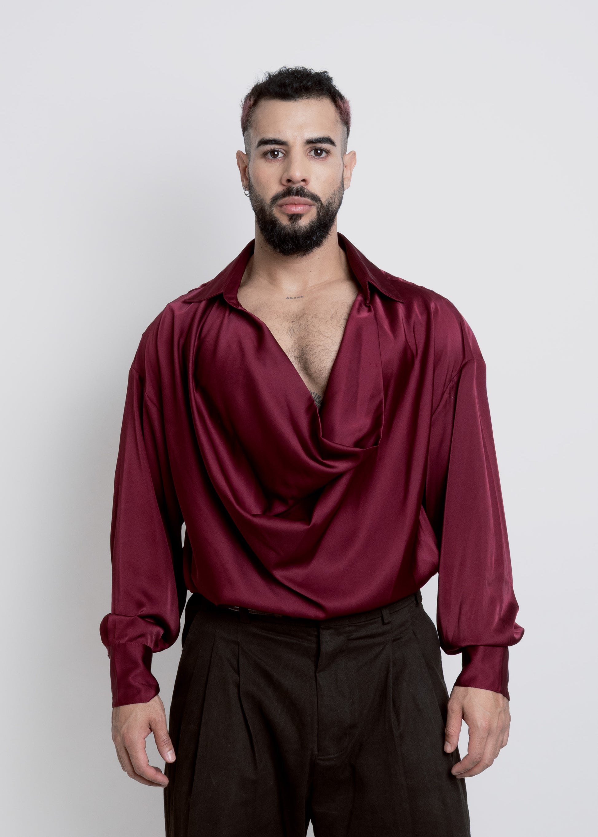 CAMISA SEDA PUENTE BROMELIA