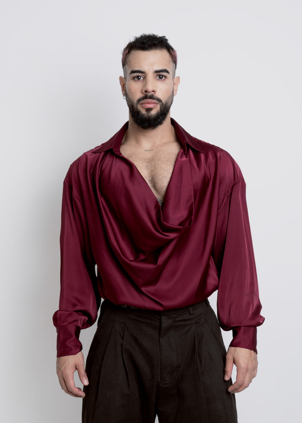 CAMISA SEDA PUENTE BROMELIA