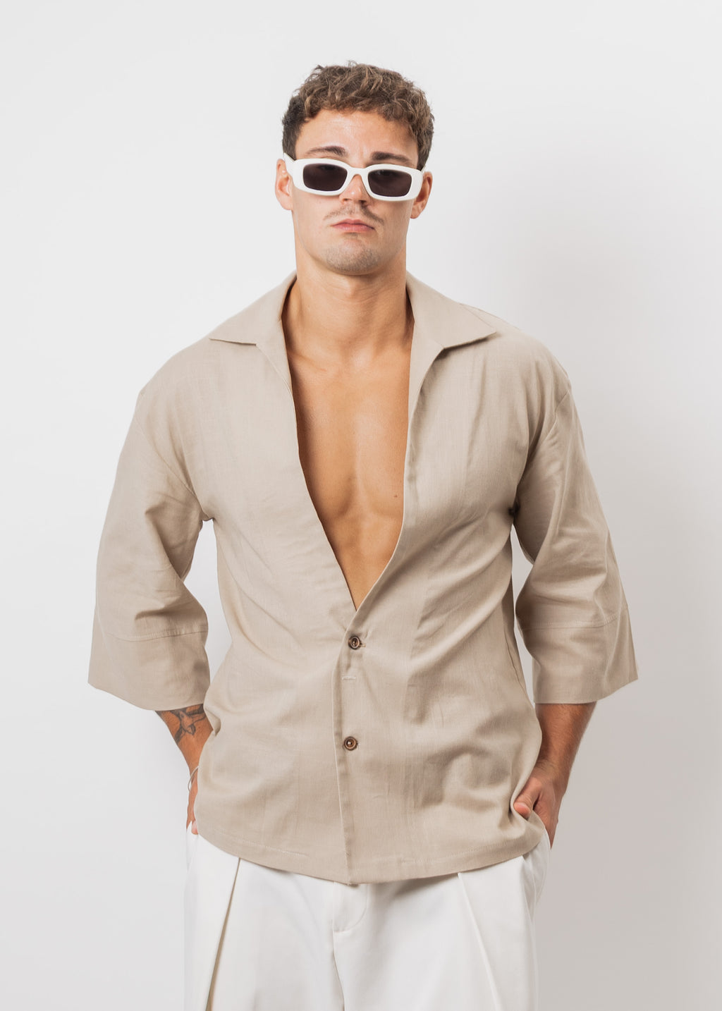 CAMISA  100% LINO  MILANO