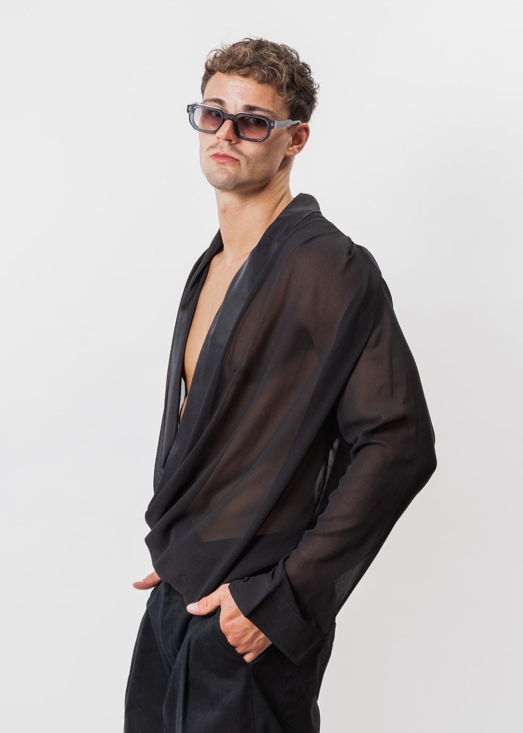 CAMISA GASA DRAPEADO