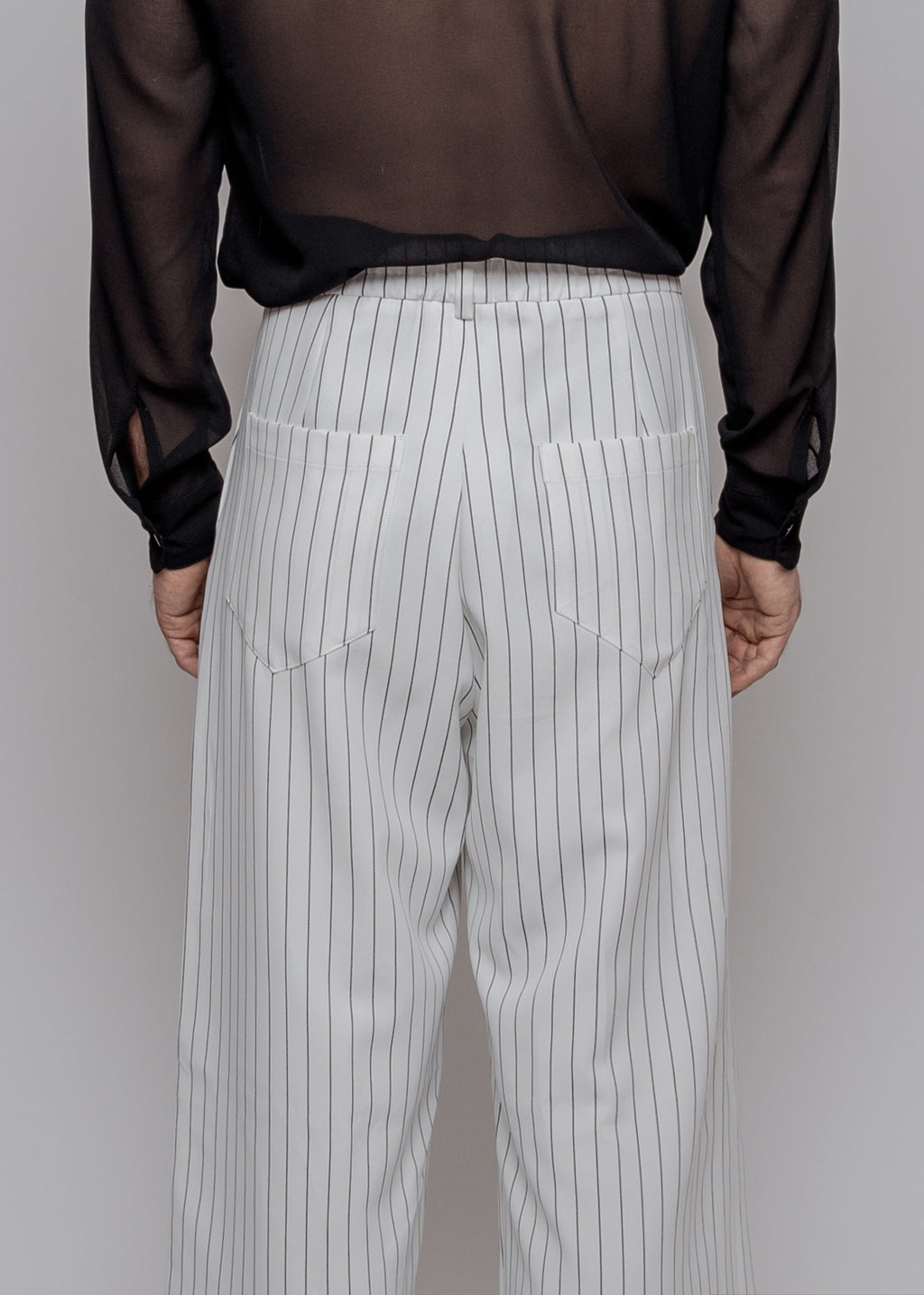 Cholo Stripes Pants White