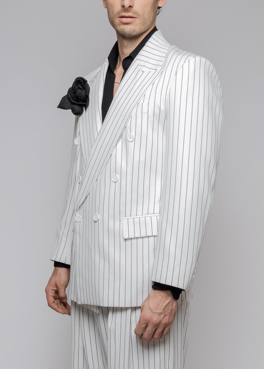 Dandy White Stripes Blazer