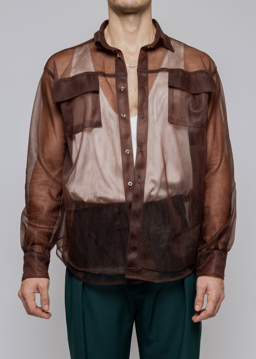 Tul Overshirt | Chocolate