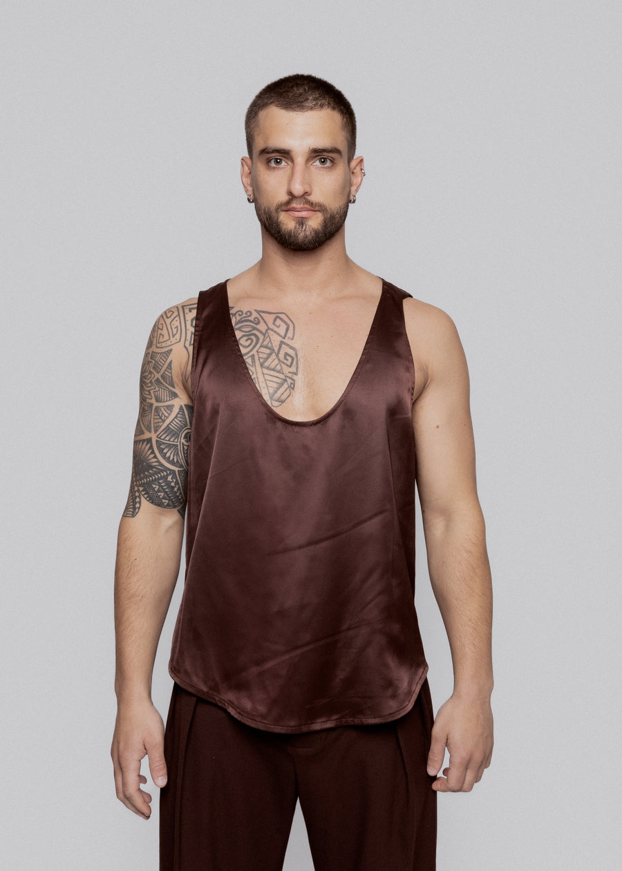 Silky TankTop Chocolate