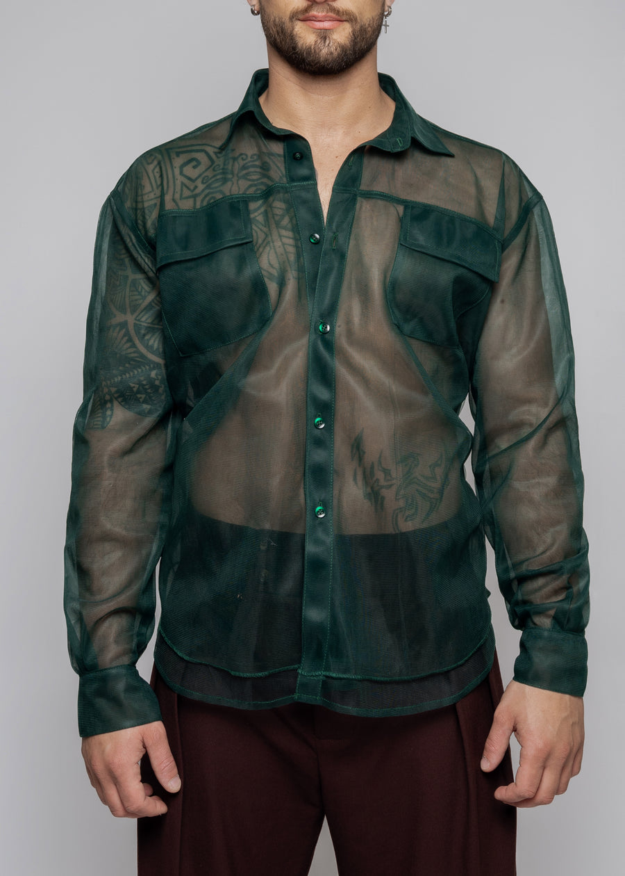 Tul Overshirt | Verde Bandera