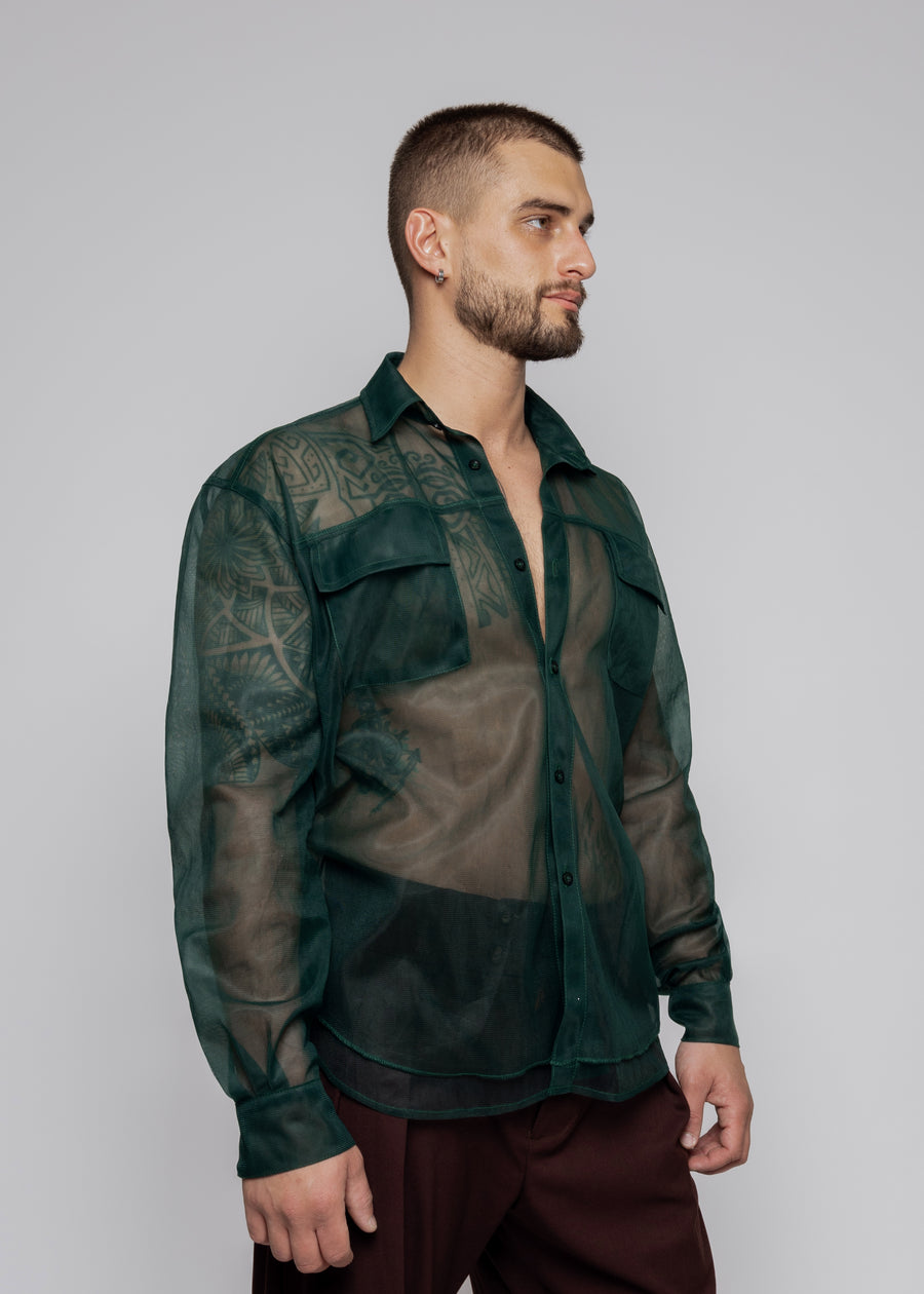 Tul Overshirt | Verde Bandera