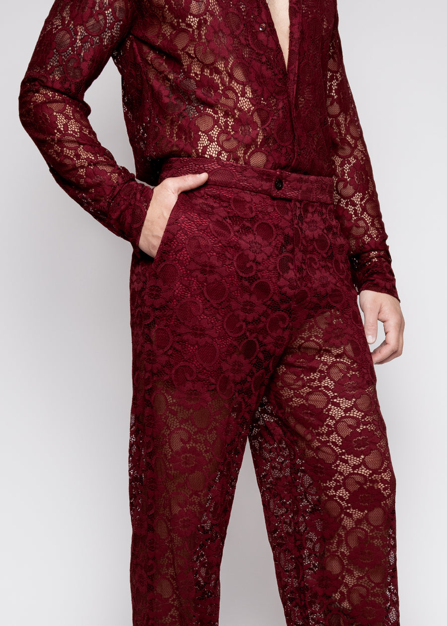 Night Lace Pants Vino