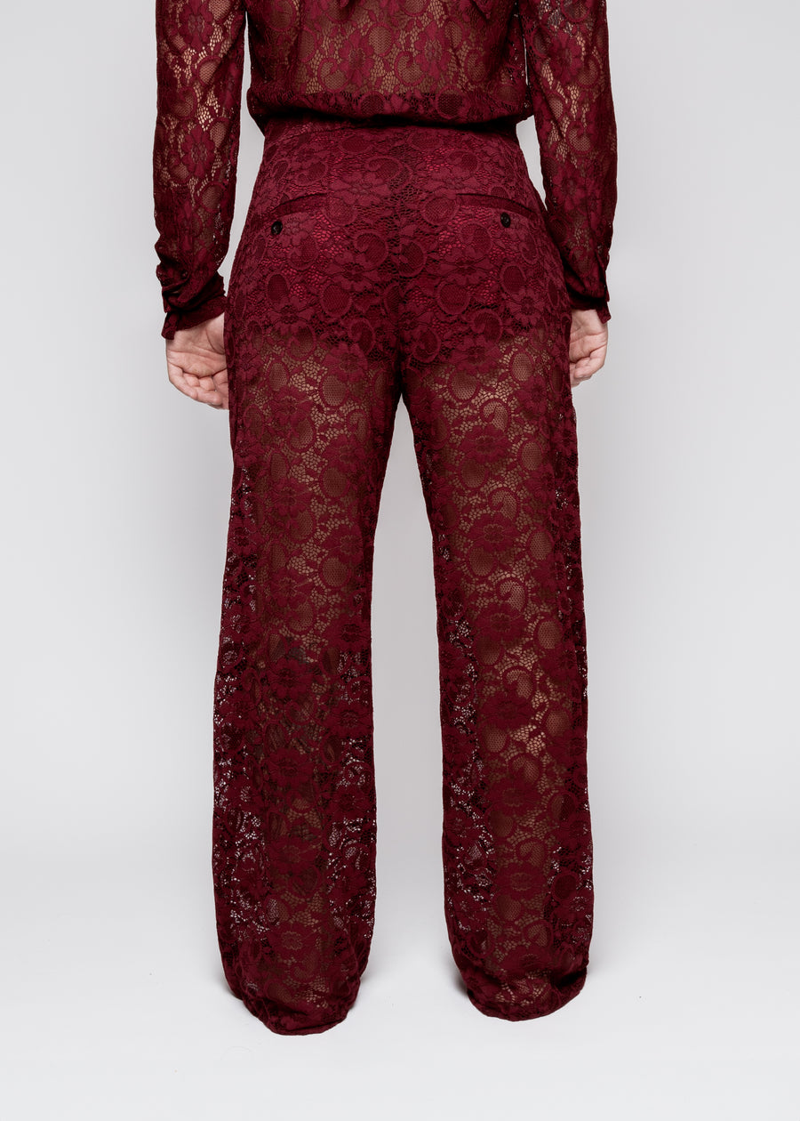 Night Lace Pants Vino