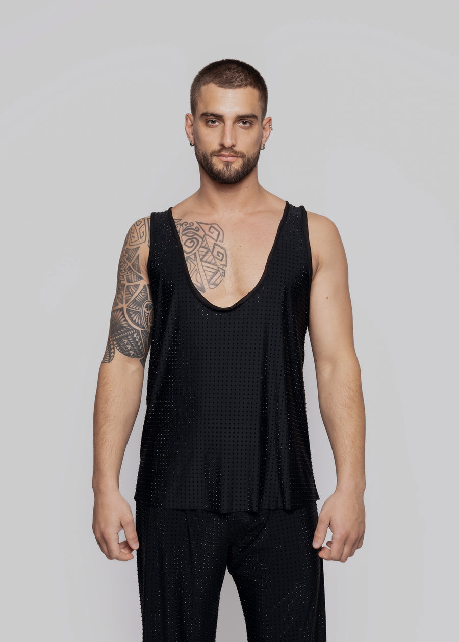 Ringstone black tank top