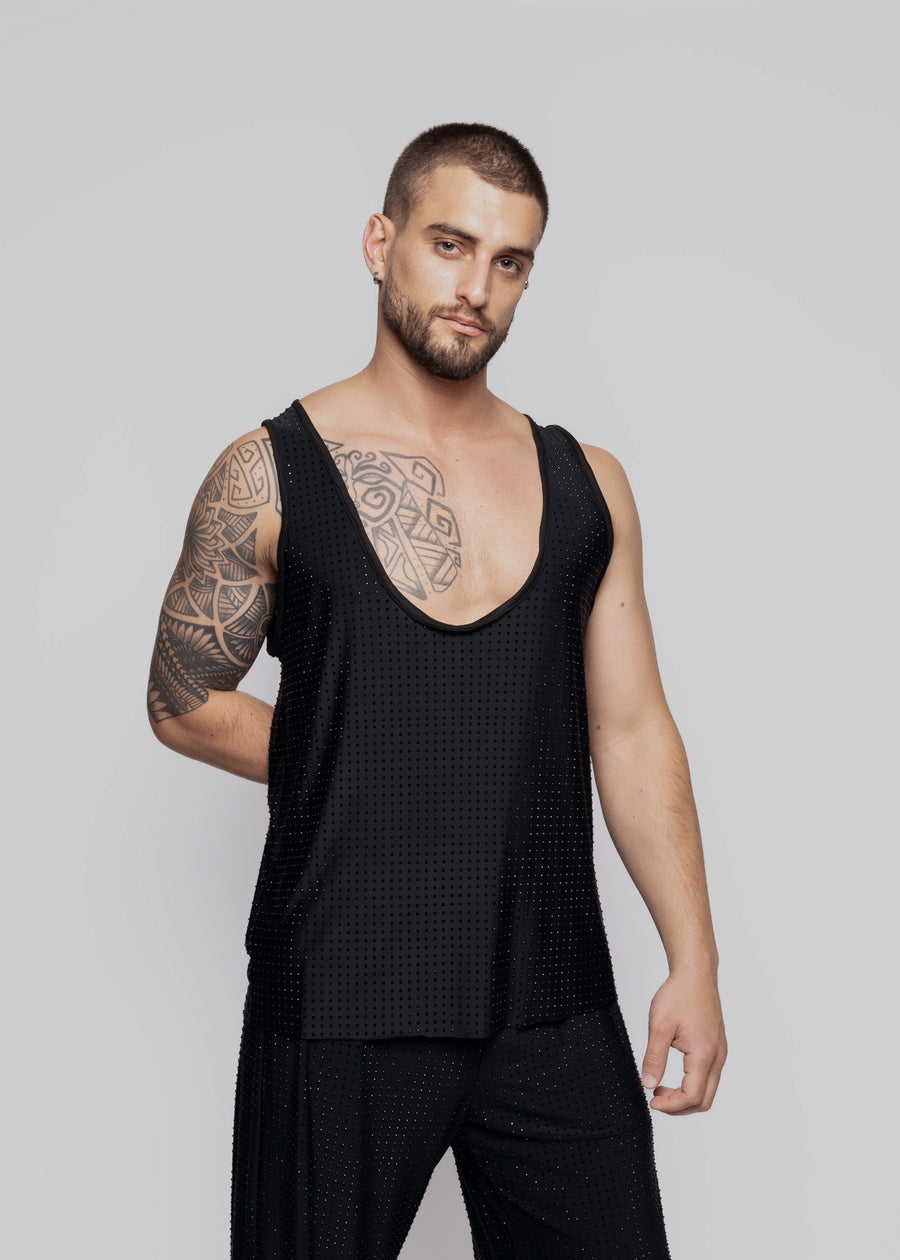 Ringstone black tank top