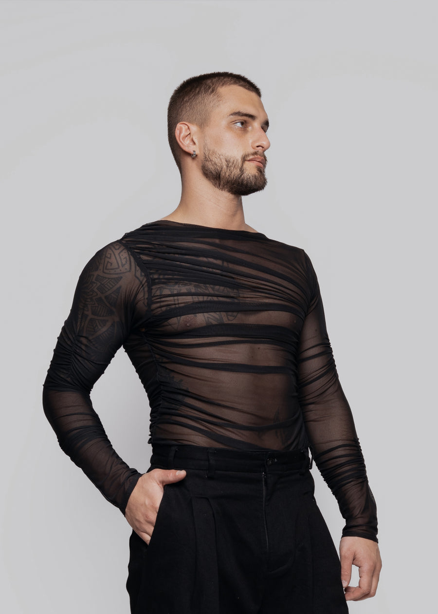 Drap mesh shirt