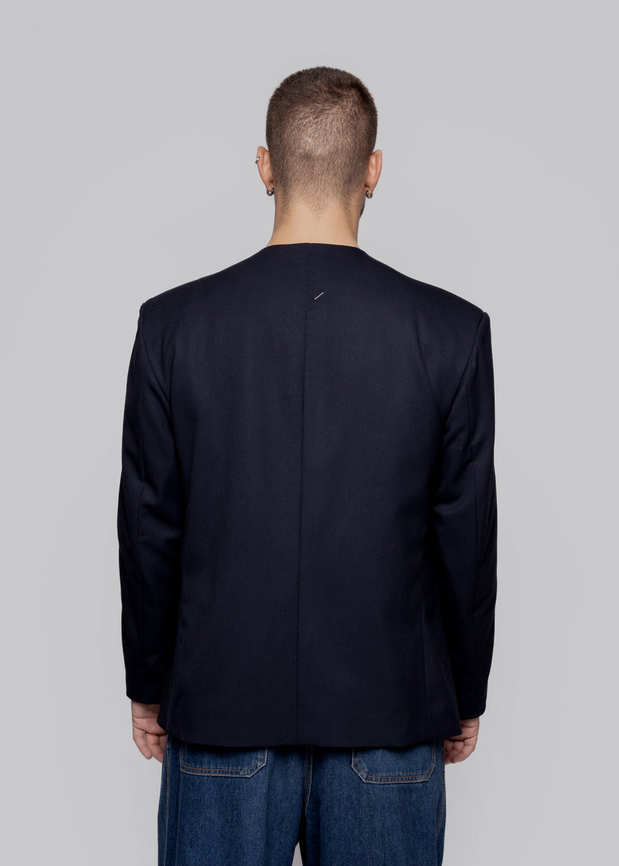 Asimetric Blazer Navy