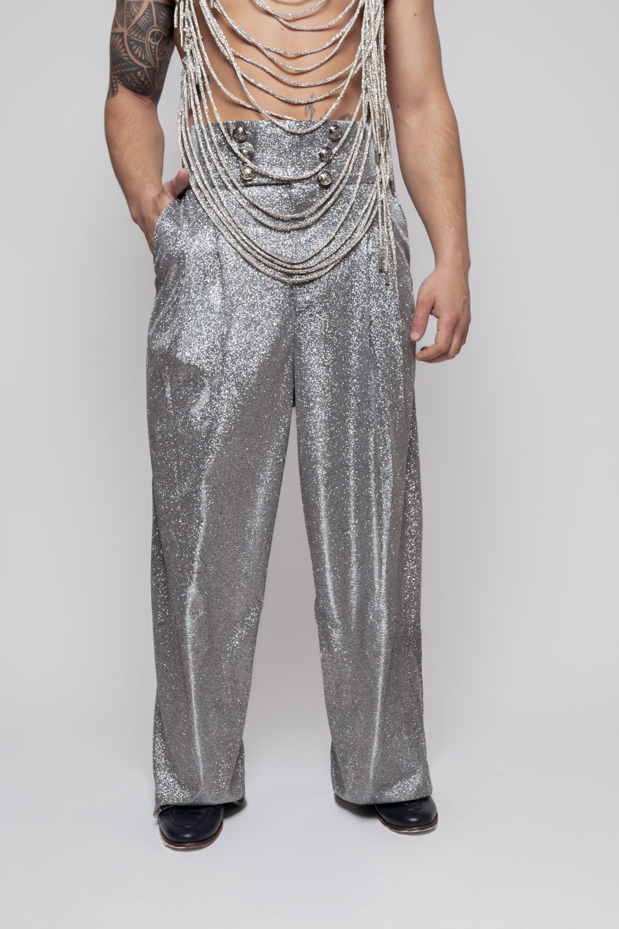 Galaxy Cholo Pants Silver