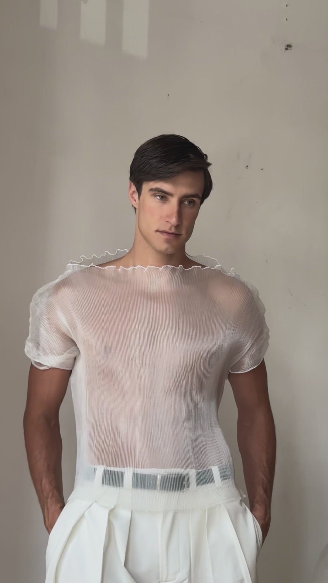 TOP DRAPPEADO ORGANZA