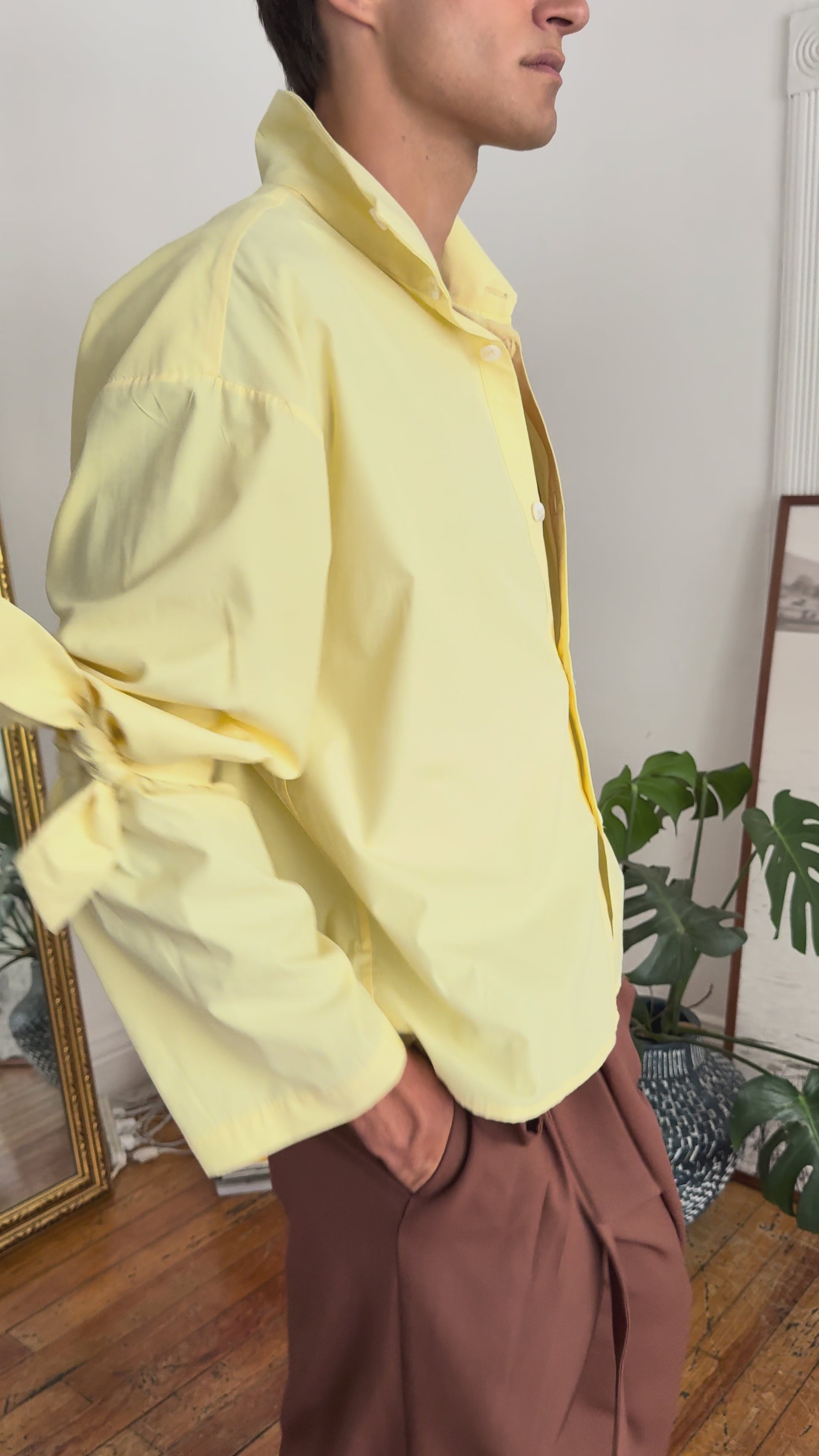 CAMISA NUDOS BUTTER YELLOW