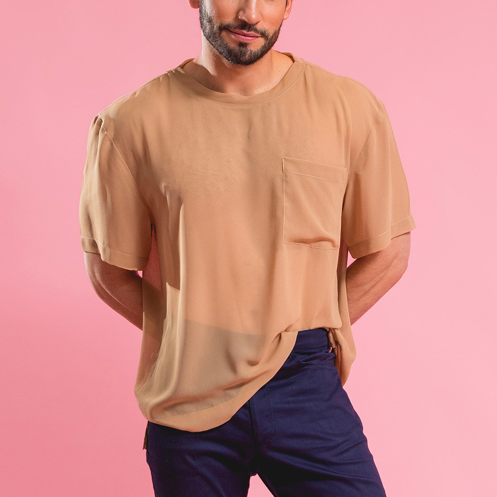 CHIFFON KNOT T-SHIRT